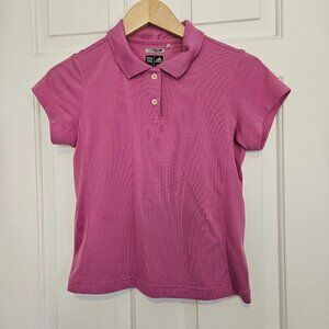 Adidas Polo Shirt Women's Small Pink Short Sleeve Casual Golf Outdoor Climacool
